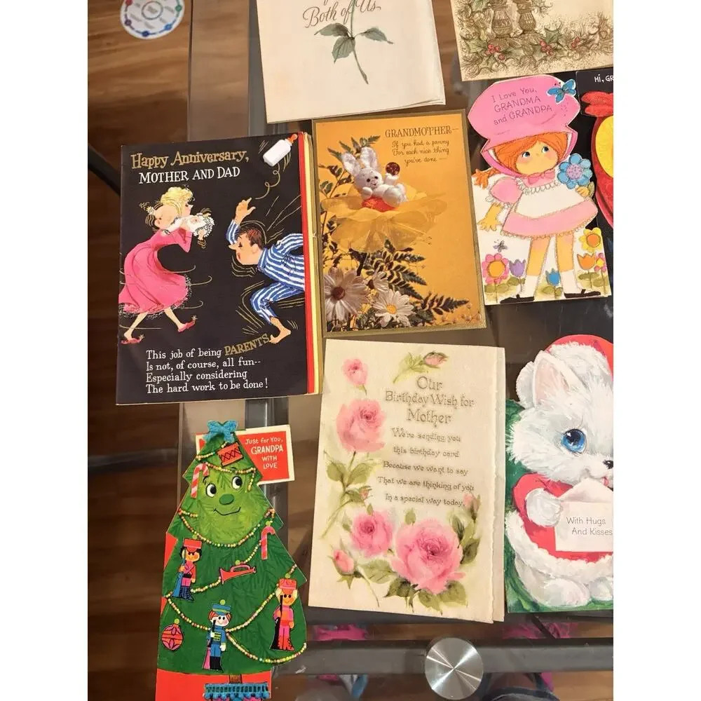 Vintage Birthday Cards for Grandma from the 1950s Onward Lot 18